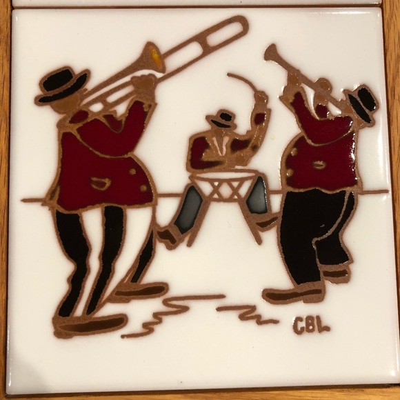 Signed Vintage Tile Art New Orleans 1984